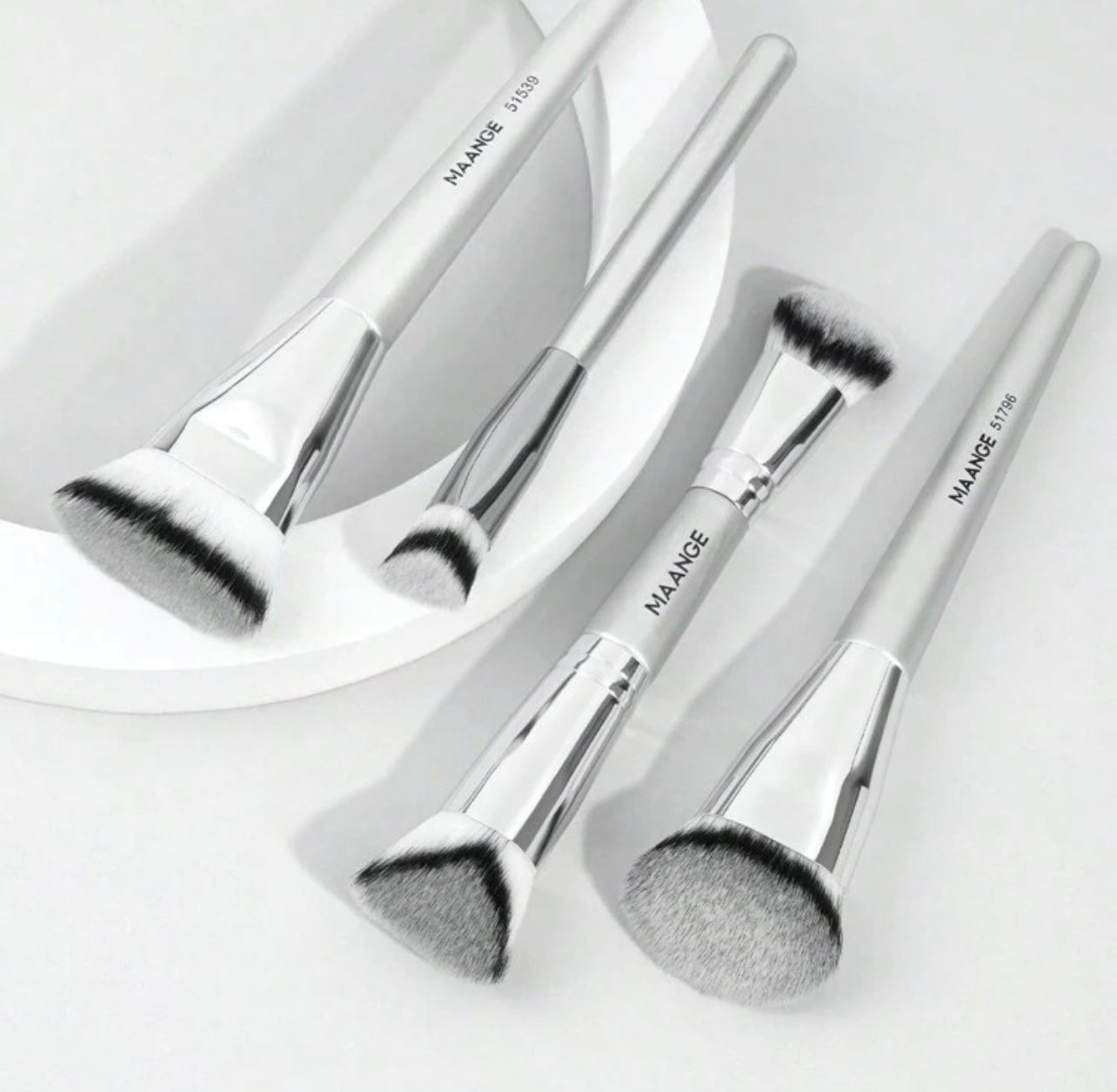 Maange Silver 4 pieces brush set