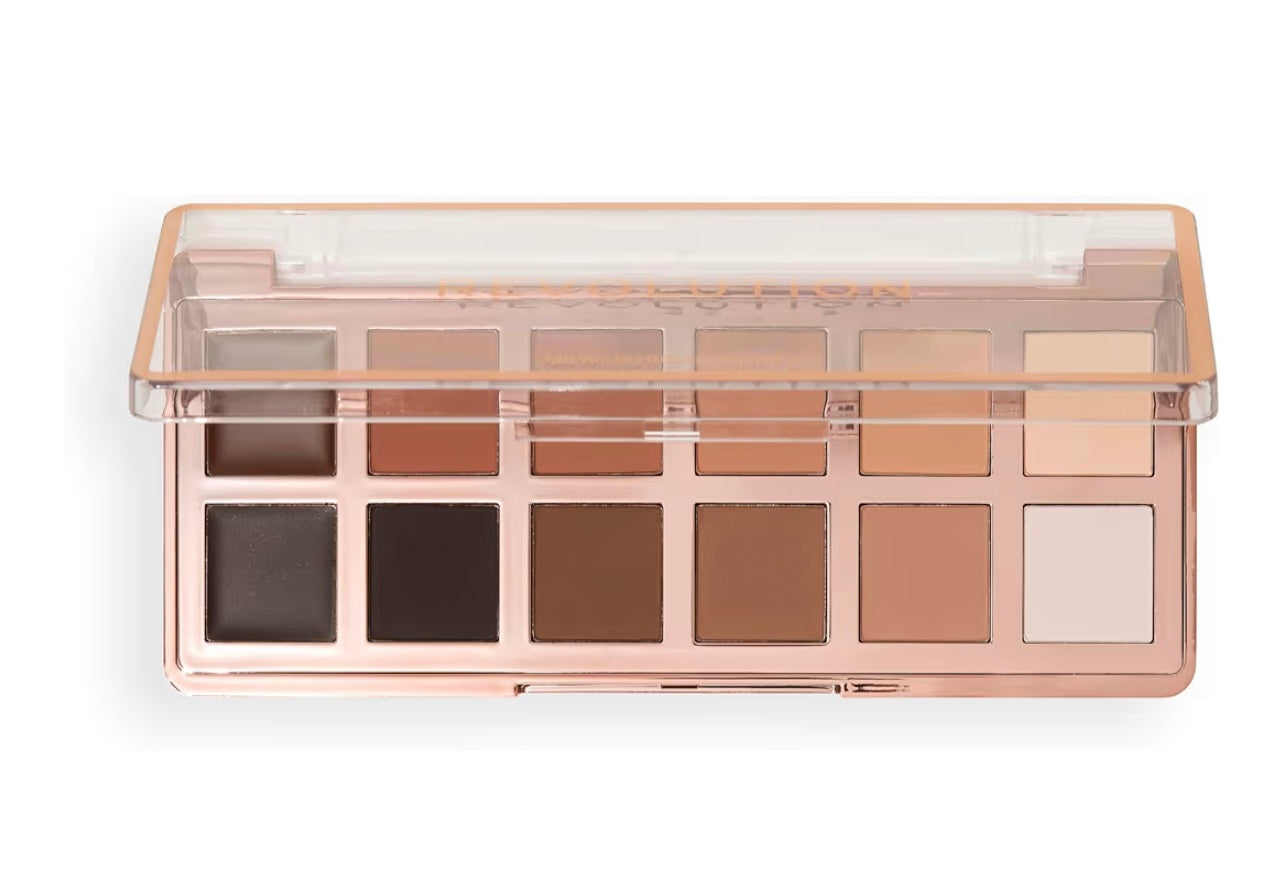 Revolution, The Master Icon Matte Nudes Palette, 12 Shades, High-Impact Pigment, Vegan & Cruelty-Free