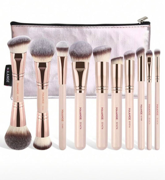 Maange 10 pieces brush set