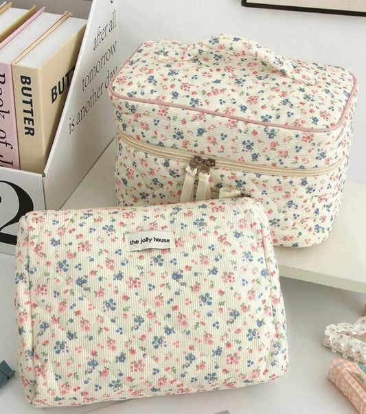 Floral Print Makeup Bags
