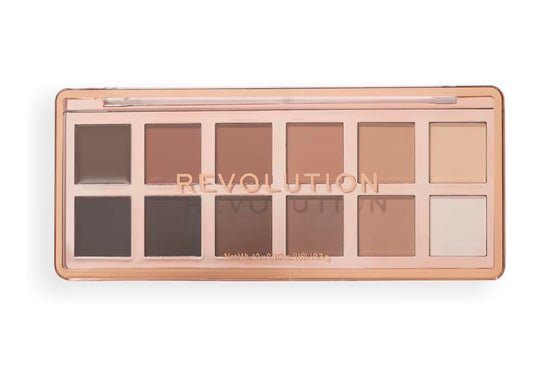 Revolution, The Master Icon Matte Nudes Palette, 12 Shades, High-Impact Pigment, Vegan & Cruelty-Free