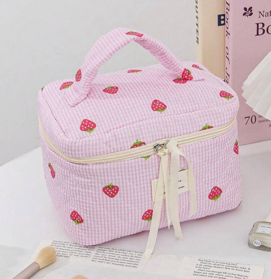 Strawberry Cosmetic Bag