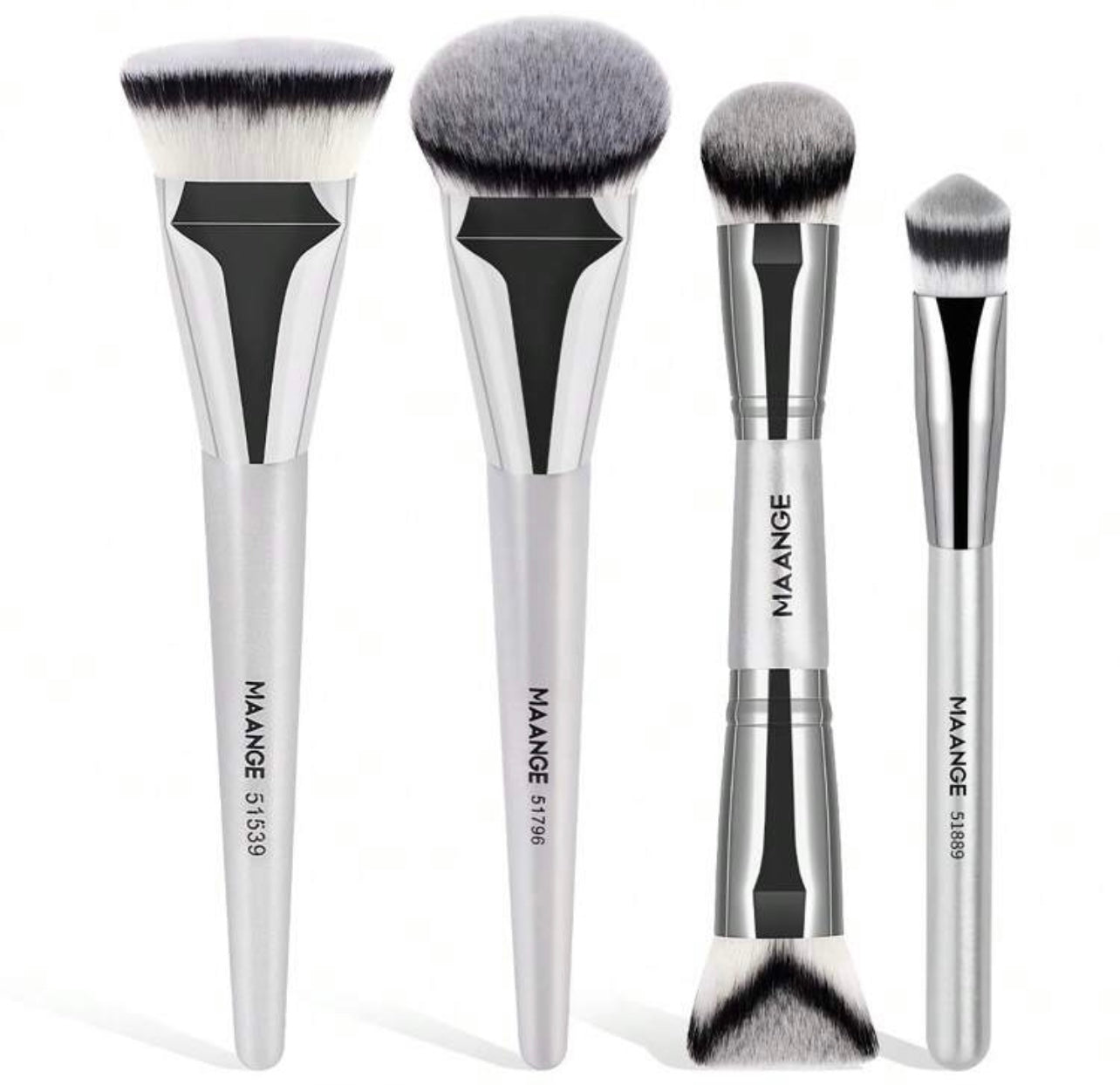 Maange Silver 4 pieces brush set