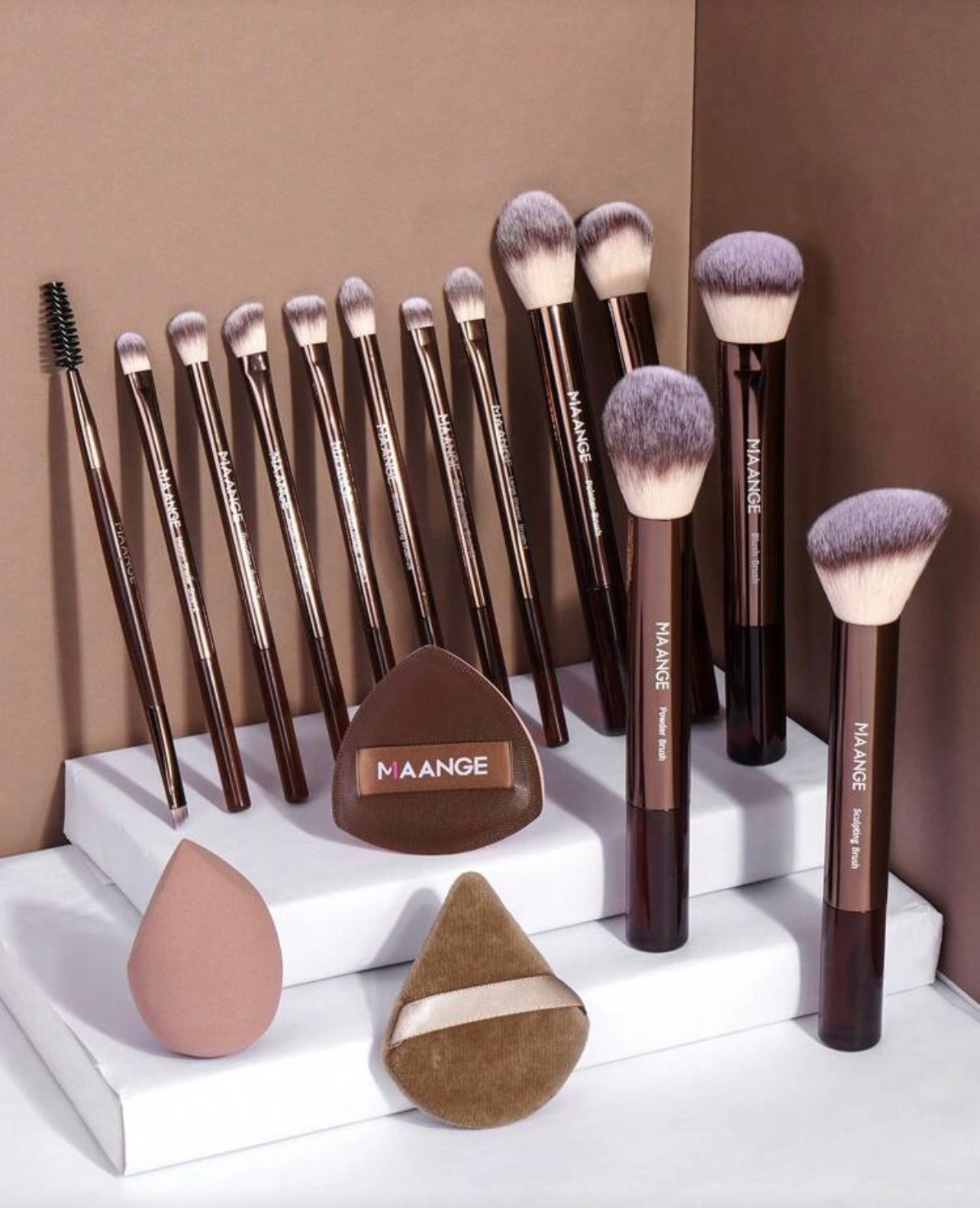 Maange 16 pieces brush set