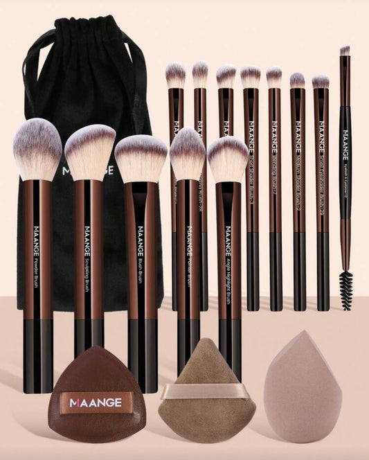 Maange 16 pieces brush set