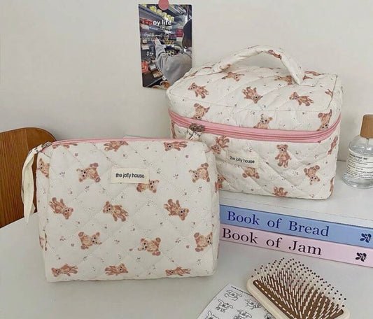 Teddy Makeup Bag